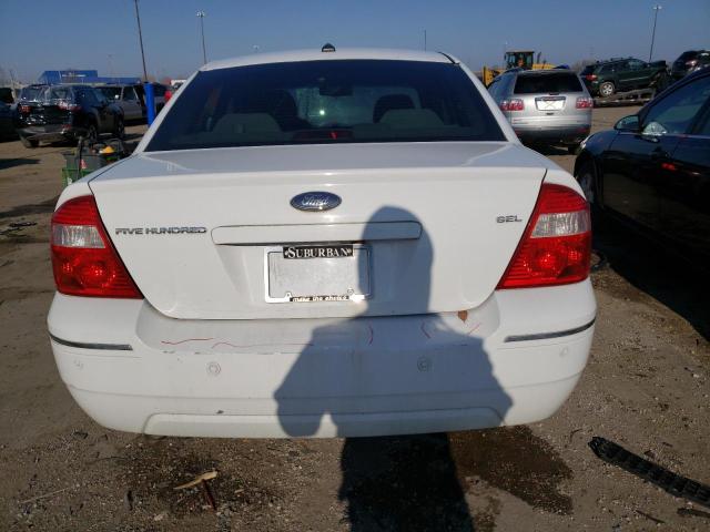 1FAHP24197G148507 - 2007 FORD FIVE HUNDR SEL WHITE photo 6