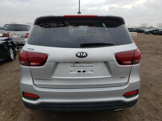 5XYPG4A38KG565328 - 2019 KIA SORENTO L SILVER photo 6