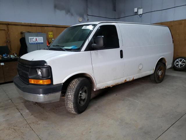 1GCGG25C091138931 - 2009 CHEVROLET EXPRESS G2 WHITE photo 1