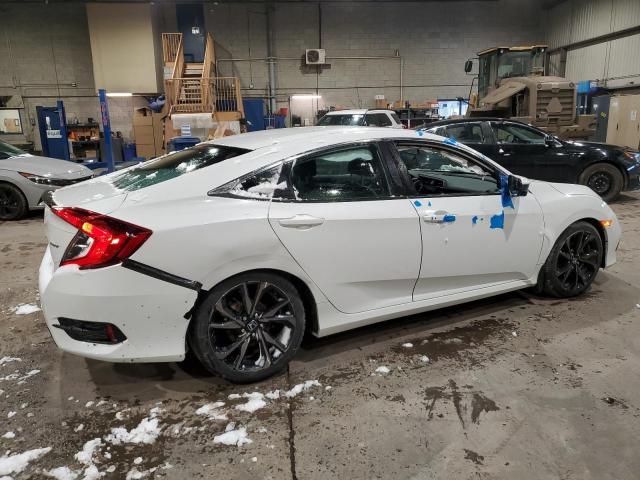 2HGFC2F83KH032998 - 2019 HONDA CIVIC SPORT WHITE photo 3