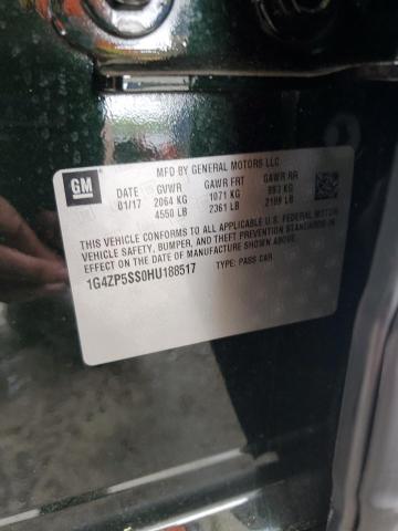 1G4ZP5SS0HU188517 - 2017 BUICK LACROSSE ESSENCE შავი ფოტო 12