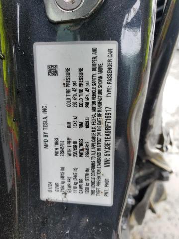 5YJ3E1EA9RF716917 - 2024 TESLA MODEL 3 Գրաֆիտ լուսանկար 12