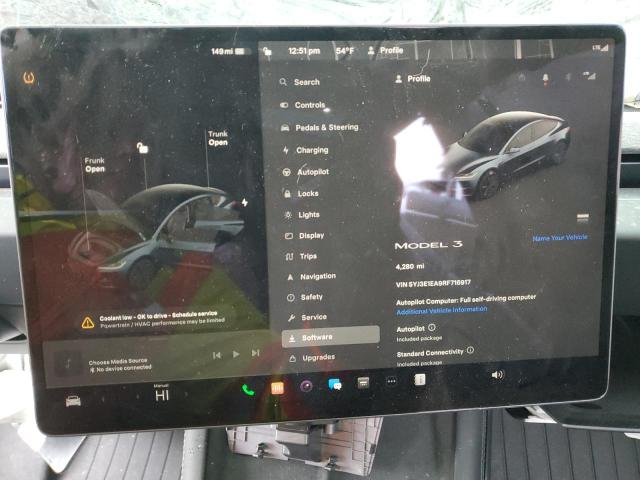 5YJ3E1EA9RF716917 - 2024 TESLA MODEL 3 Գրաֆիտ լուսանկար 9