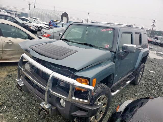 5GTDN13E278214105 - 2007 HUMMER H3 BLUE photo 2