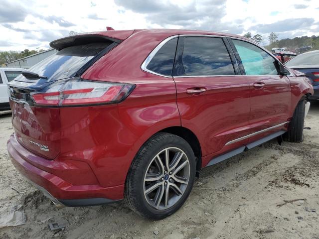 2FMPK3K98KBC25396 - 2019 FORD EDGE TITANIUM RED photo 3