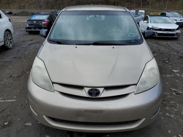 5TDZK23C37S053592 - 2007 TOYOTA SIENNA CE BEIGE photo 5