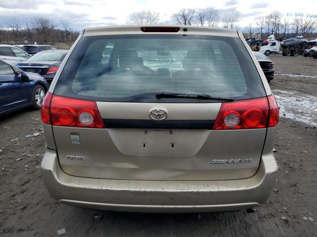 5TDZK23C37S053592 - 2007 TOYOTA SIENNA CE BEIGE photo 6