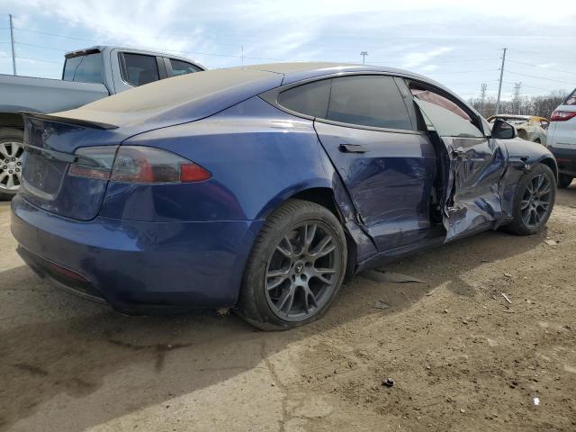 5YJSA1E50MF447029 - 2021 TESLA MODEL S 蓝色 照片 3