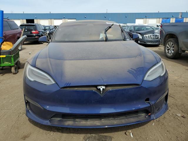5YJSA1E50MF447029 - 2021 TESLA MODEL S 蓝色 照片 5