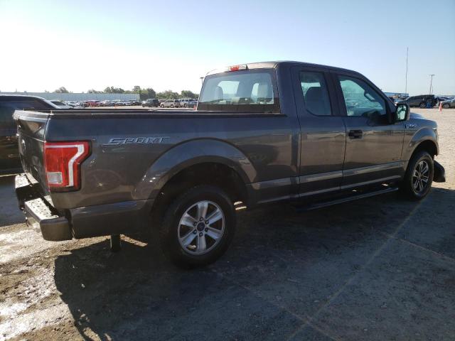 1FTEX1CP4FKE98359 - 2015 FORD F150 SUPER CAB GRAY photo 3