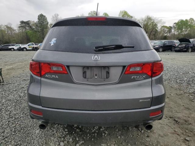 5J8TB18598A003368 - 2008 ACURA RDX TECHNOLOGY GRAY photo 6