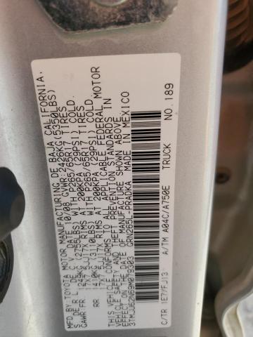 3TMJU62N69M079303 - 2009 TOYOTA TACOMA DOUBLE CAB PRERUNNER SILVER photo 12