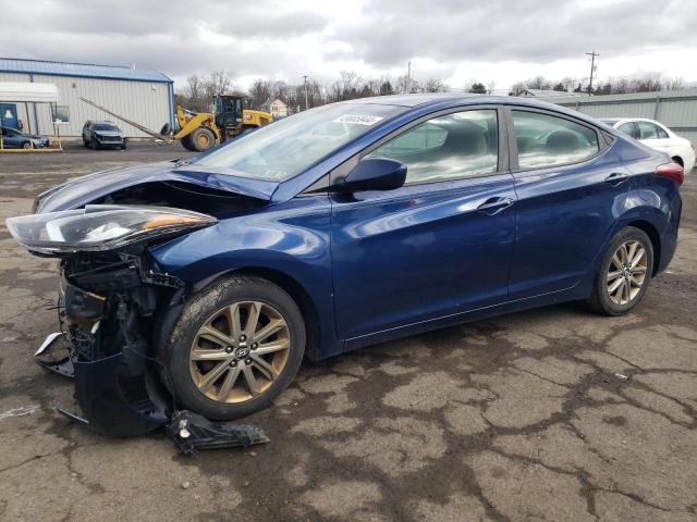 5NPDH4AEXGH653864 - 2016 HYUNDAI ELANTRA SE BLUE photo 1