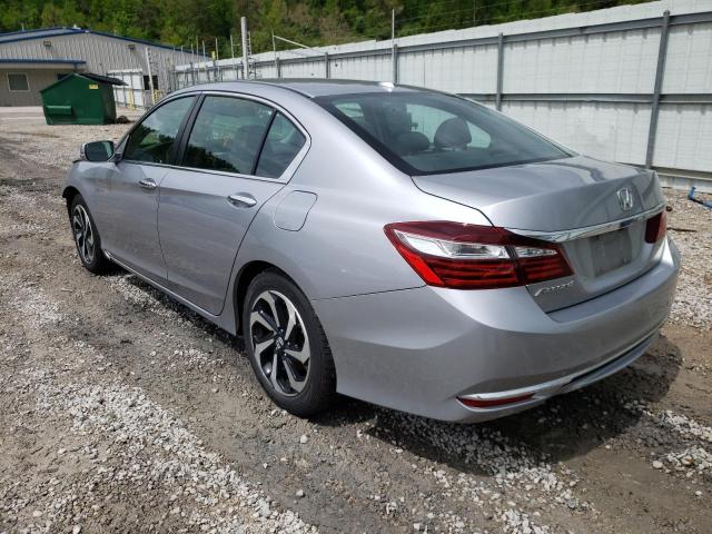 1HGCR2F80HA018811 - 2017 HONDA ACCORD EXL SILVER photo 2