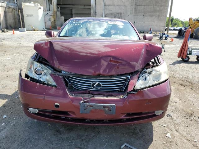 JTHBJ46G972084589 - 2007 LEXUS ES 350 BURGUNDY photo 5