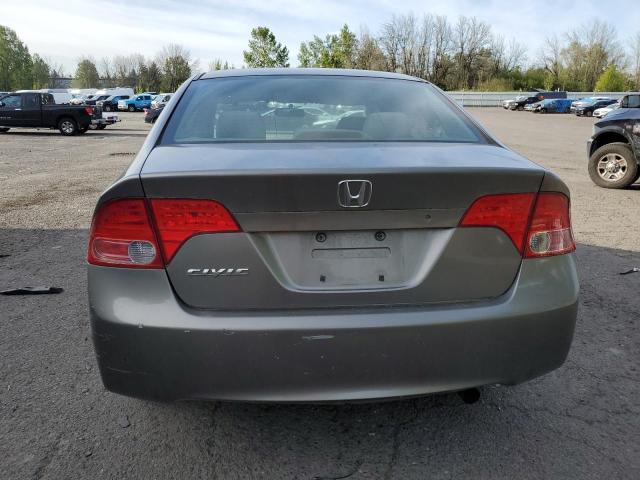 1HGFA15566L125997 - 2006 HONDA CIVIC LX GRAY photo 6