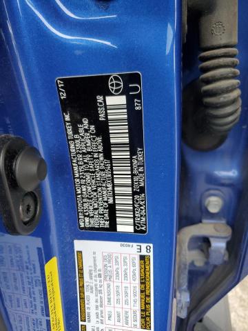 NMTKHMBX1JR054617 - 2018 TOYOTA C-HR XLE BLUE photo 12