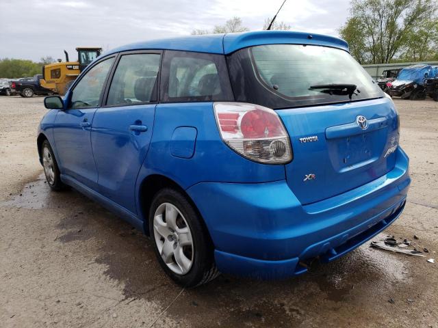 2T1KR32E28C691624 - 2008 TOYOTA COROLLA MA XR BLUE photo 2