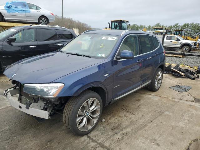 5UXWX9C52F0D58969 - 2015 BMW X3 XDRIVE28I BLUE photo 1