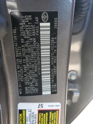 4T1G11BK9PU075567 - 2023 TOYOTA CAMRY SE NIGHT SHADE GRAY photo 12