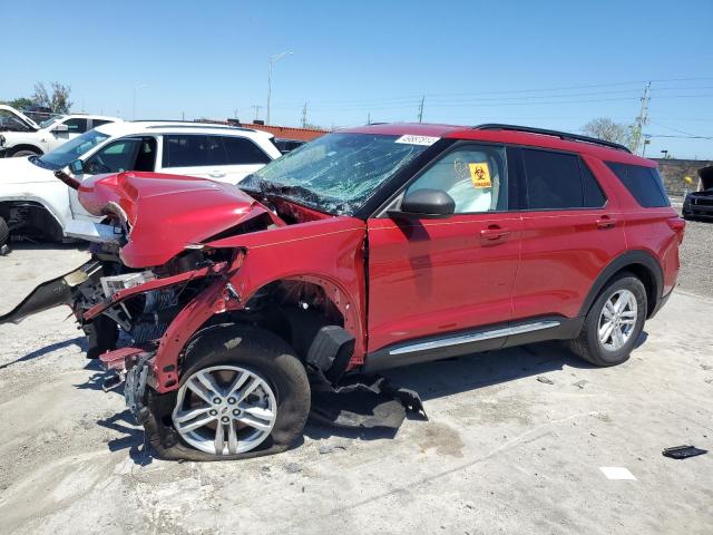 1FMSK7DH5MGA27649 - 2021 FORD EXPLORER XLT RED photo 1