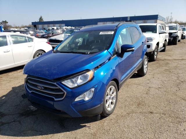 MAJ3S2GE2LC337590 - 2020 FORD ECOSPORT SE BLUE photo 1