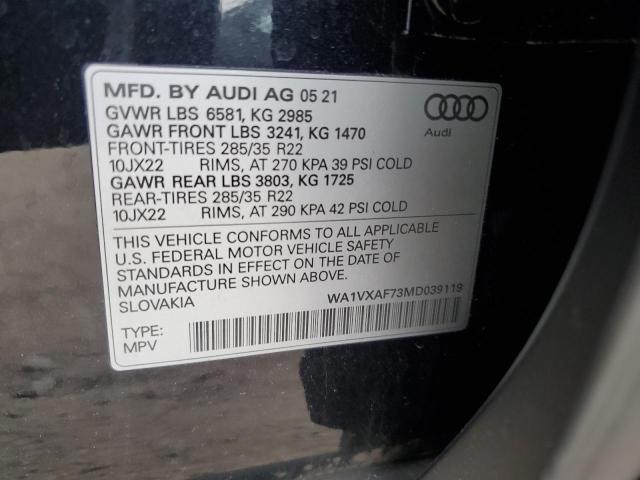 WA1VXAF73MD039119 - 2021 AUDI Q7 PRESTIGE 黑色 照片 14