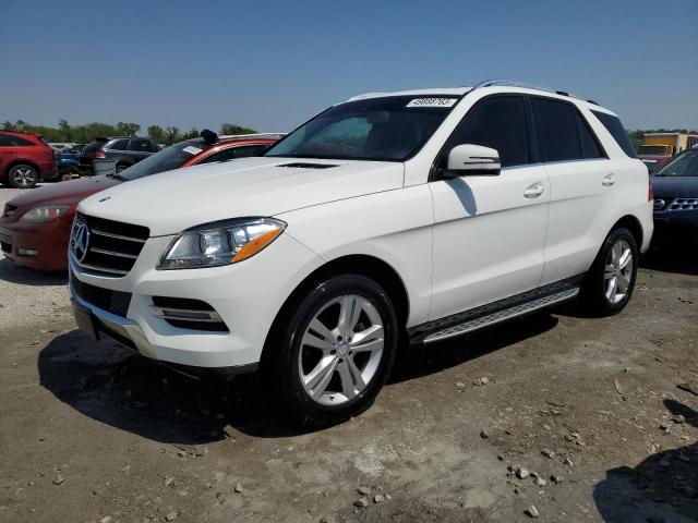 4JGDA5HB2EA281331 - 2014 MERCEDES-BENZ ML 350 4MATIC WHITE photo 1