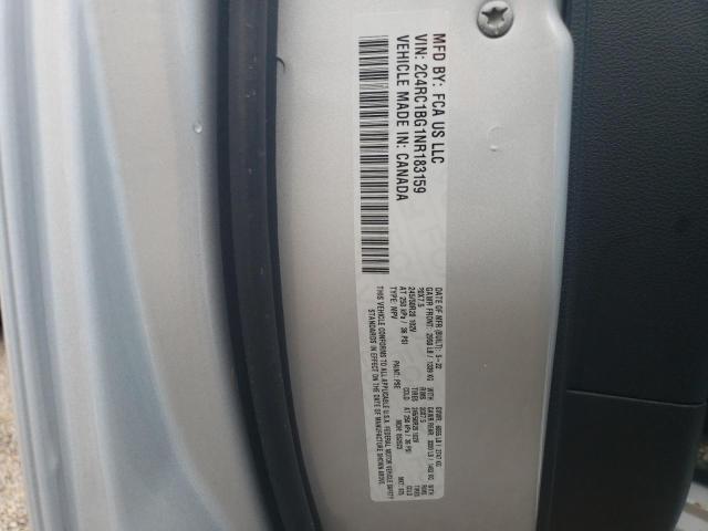 2C4RC1BG1NR183159 - 2022 CHRYSLER PACIFICA TOURING L ვერცხლისფერი ფოტო 13