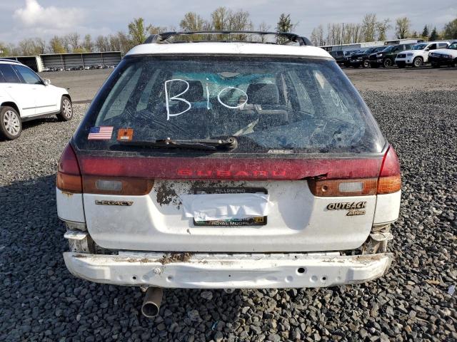 4S3BG4856T6976717 - 1996 SUBARU LEGACY OUTBACK WHITE photo 6