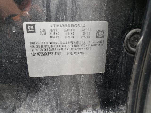 1G11G5SXXFF311750 - 2015 CHEVROLET MALIBU LTZ 石墨色 照片 12