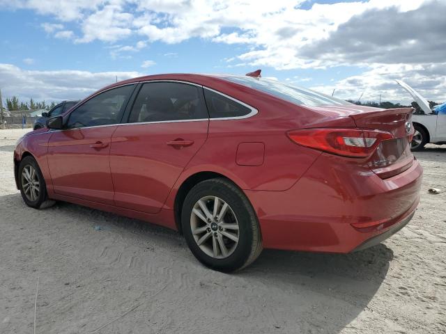 5NPE24AFXHH519601 - 2017 HYUNDAI SONATA SE RED photo 2