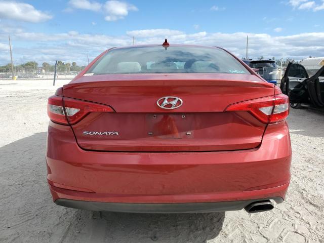 5NPE24AFXHH519601 - 2017 HYUNDAI SONATA SE RED photo 6