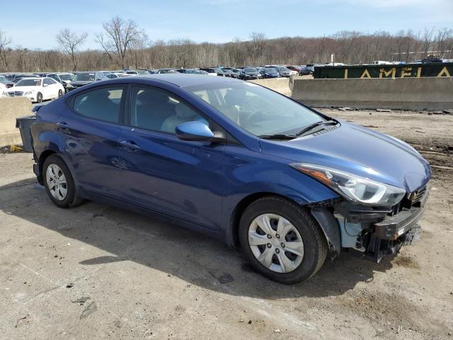 5NPDH4AE8GH798188 - 2016 HYUNDAI ELANTRA SE BLUE photo 4