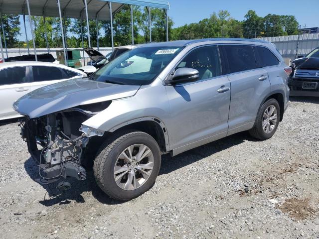 5TDJKRFH3FS137777 - 2015 TOYOTA HIGHLANDER XLE 银色 照片 1