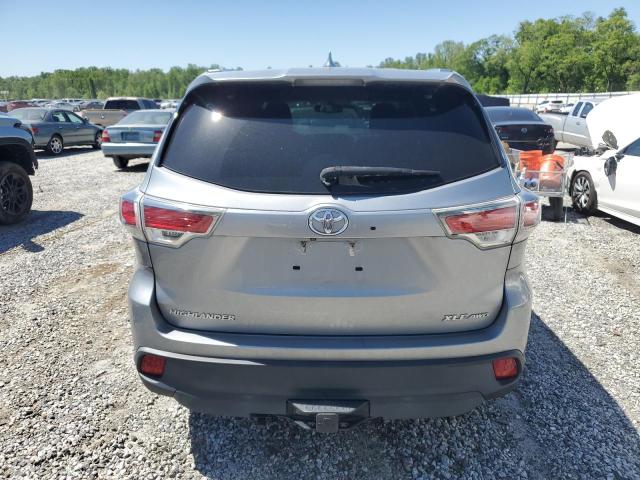 5TDJKRFH3FS137777 - 2015 TOYOTA HIGHLANDER XLE 银色 照片 6