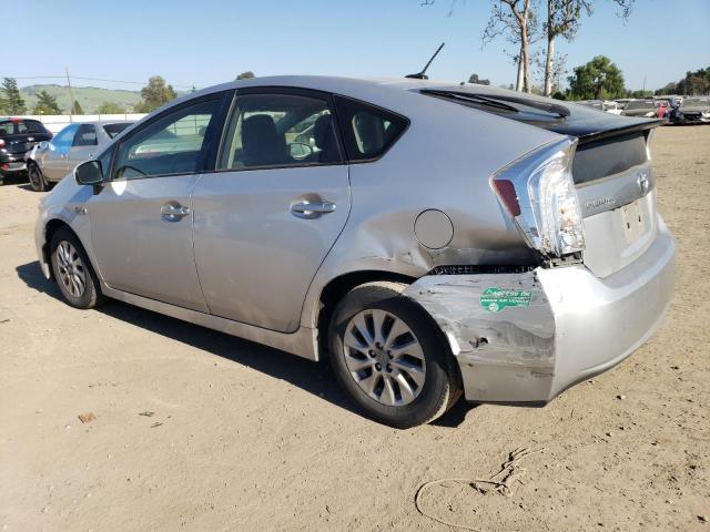 JTDKN3DP7C3021434 - 2012 TOYOTA PRIUS PLUG SILVER photo 2