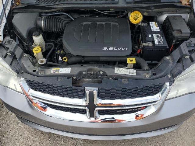 2C4RDGBG5ER167918 - 2014 DODGE GRAND CARA SE GRAY photo 12