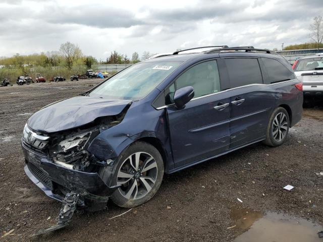 5FNRL6H91KB051676 - 2019 HONDA ODYSSEY ELITE Azul foto 1