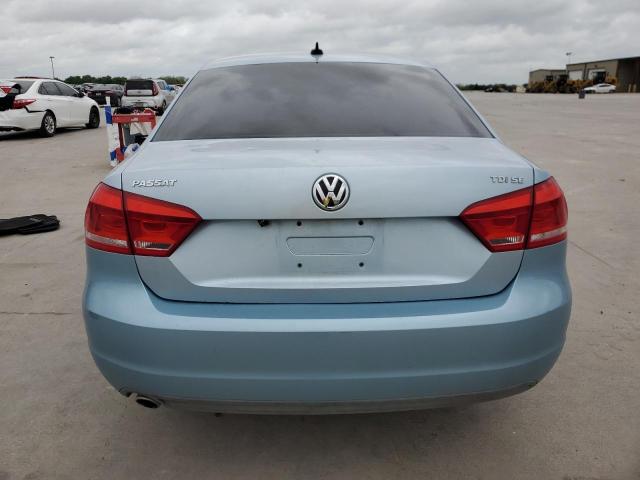 1VWBN7A31CC053639 - 2012 VOLKSWAGEN PASSAT SE BLUE photo 6