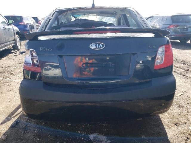 KNADE123276280962 - 2007 KIA RIO BASE BLACK photo 6