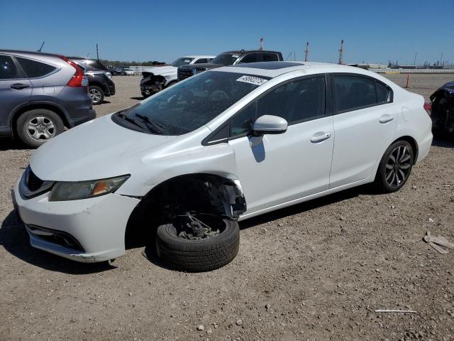 19XFB2F9XEE082937 - 2014 HONDA CIVIC EXL WHITE photo 1
