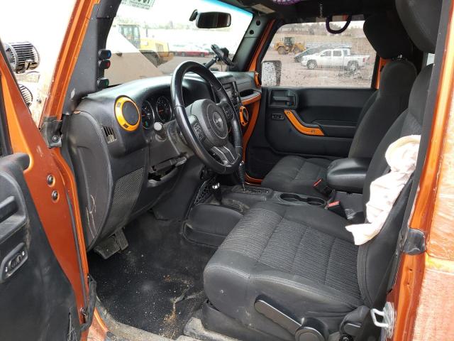 1J4GA5D18BL506814 - 2011 JEEP WRANGLER SAHARA ORANGE photo 7