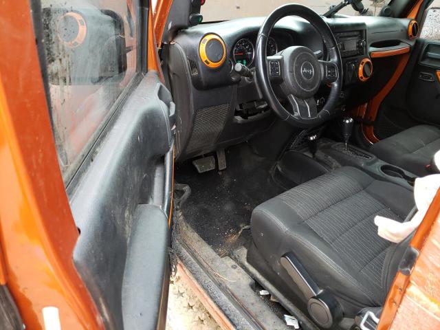 1J4GA5D18BL506814 - 2011 JEEP WRANGLER SAHARA ORANGE photo 8