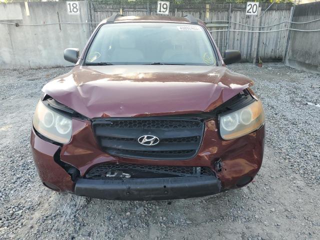 5NMSG13D39H326770 - 2009 HYUNDAI SANTA FE GLS BURGUNDY photo 5