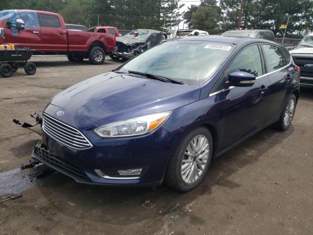 1FADP3N22HL213153 - 2017 FORD FOCUS TITANIUM BLUE photo 2