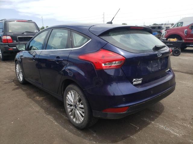 1FADP3N22HL213153 - 2017 FORD FOCUS TITANIUM BLUE photo 3