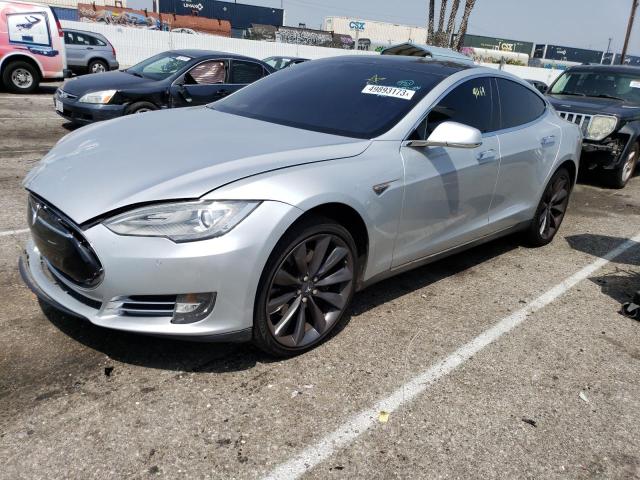 5YJSA1CP6DFP11262 - 2013 TESLA MODEL S Մոխրագույն լուսանկար 1