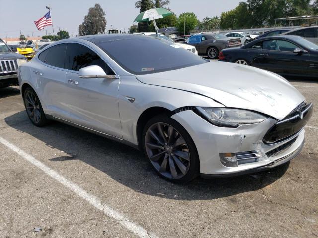 5YJSA1CP6DFP11262 - 2013 TESLA MODEL S Մոխրագույն լուսանկար 4