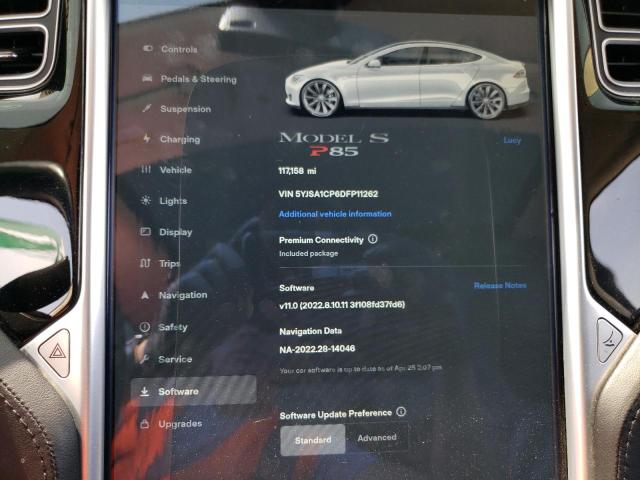 5YJSA1CP6DFP11262 - 2013 TESLA MODEL S Մոխրագույն լուսանկար 9